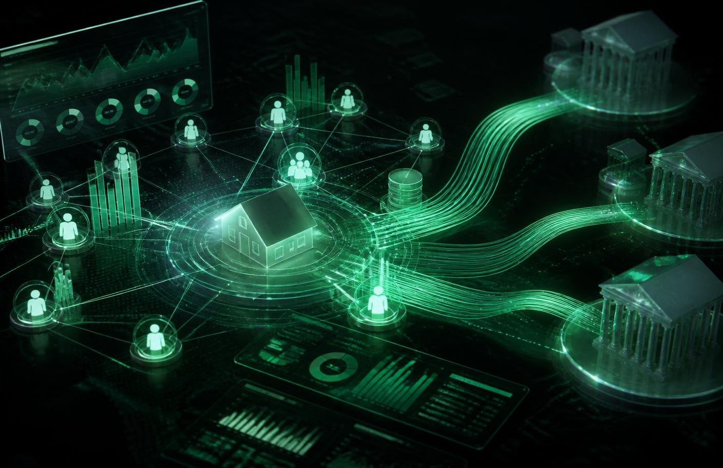 BorrowerGraph — resolved household intelligence across core, LOS, bureau, and property feeds